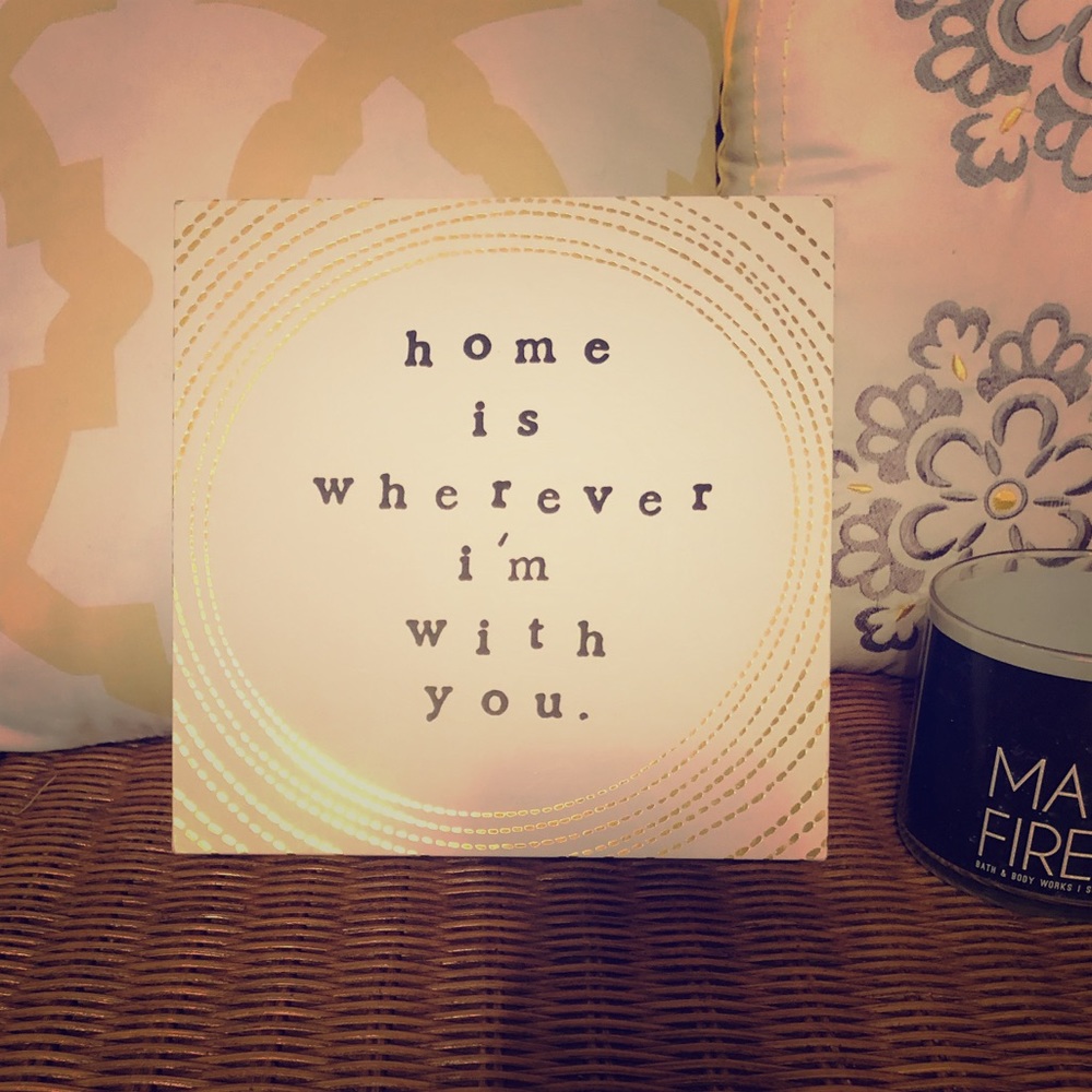 Home is wherever I’m with you canvass wall art